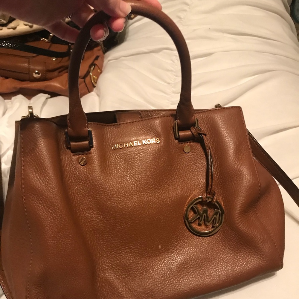 Michael Kors satchel with long strap